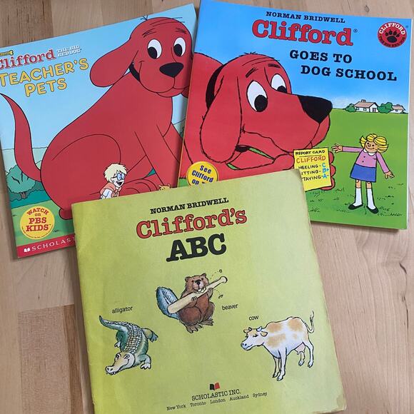 Vintage Clifford School Paperback Book Bundle of 3 - Picture 1 of 6